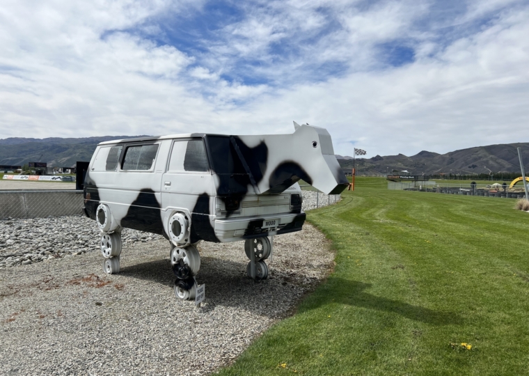 Crazy cow van